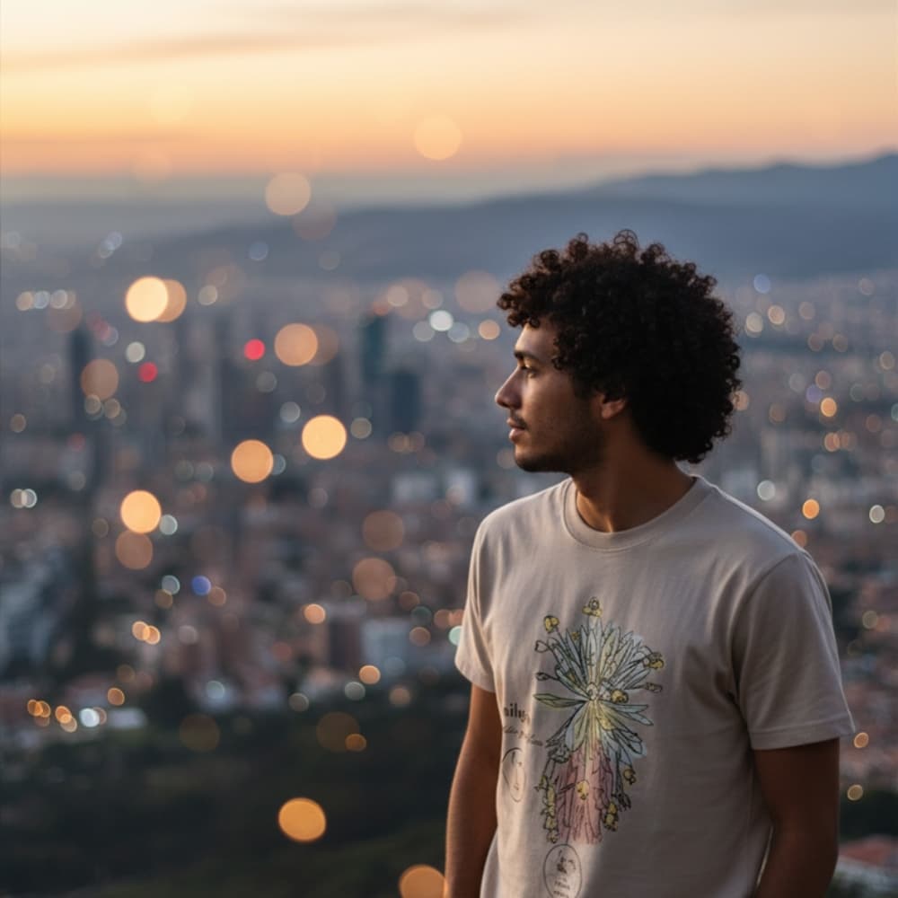 Camiseta ilustrada frailejon, La Tingua Bogotana — imagen de referencia